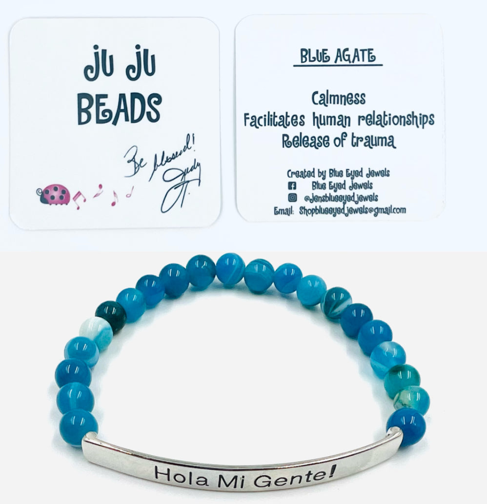 Blue Agate Bracelet- Hola Mi Gente!